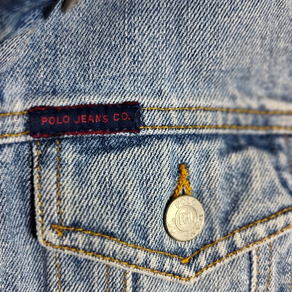 Ralph Lauren Blue Jean Jacket Slimcut - Picture 6 of 7